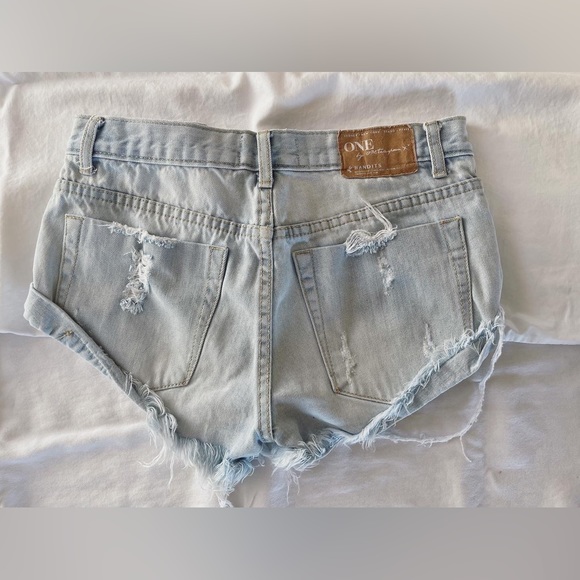 One x Teaspoon denim shorts bandits size 23 - Picture 2 of 2